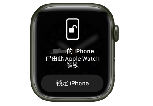 南明苹果手机维修分享用 AppleWatch 解锁配备面容 ID 的 iPhone方法 